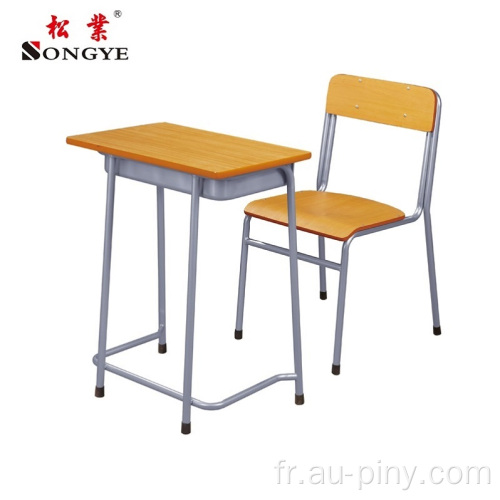 Chaise de table d'école populaire pour salle de classe des étudiants